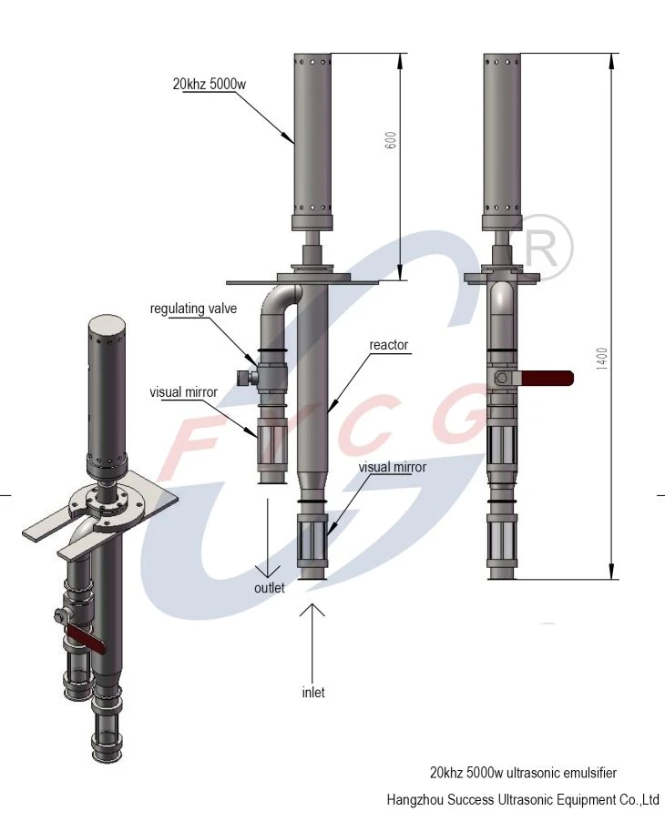 5000W Sonicator Jaudīgs ultraskaņas Homogenzier